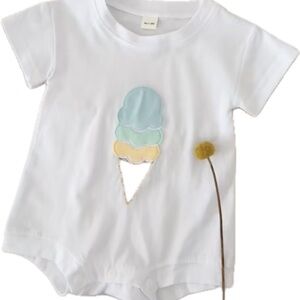New “White Ice Cream” baby One Piece 6-9 months